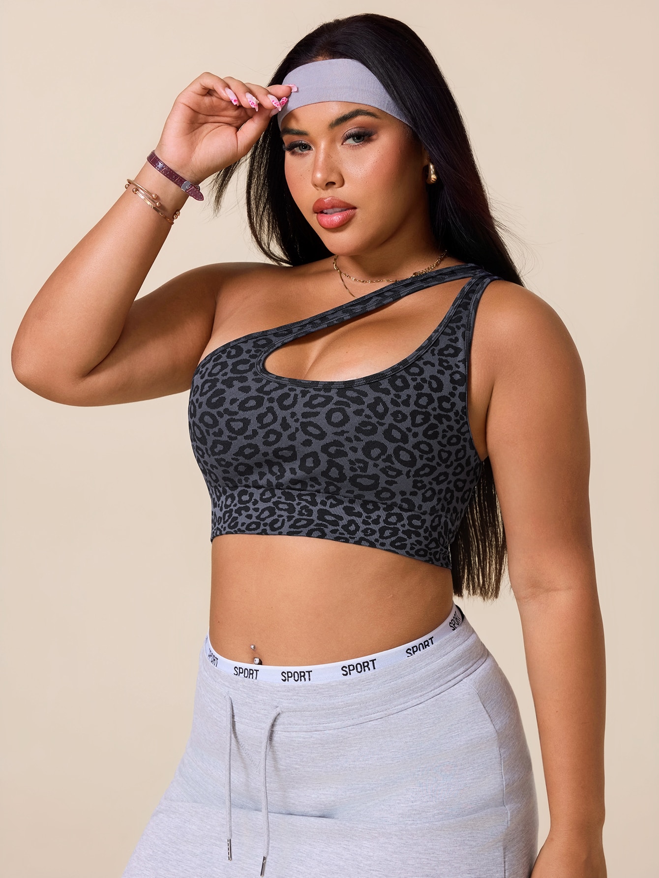 Bra Olahraga Asimetris Ukuran  - Tank Top Ribbed ulasan dan harga