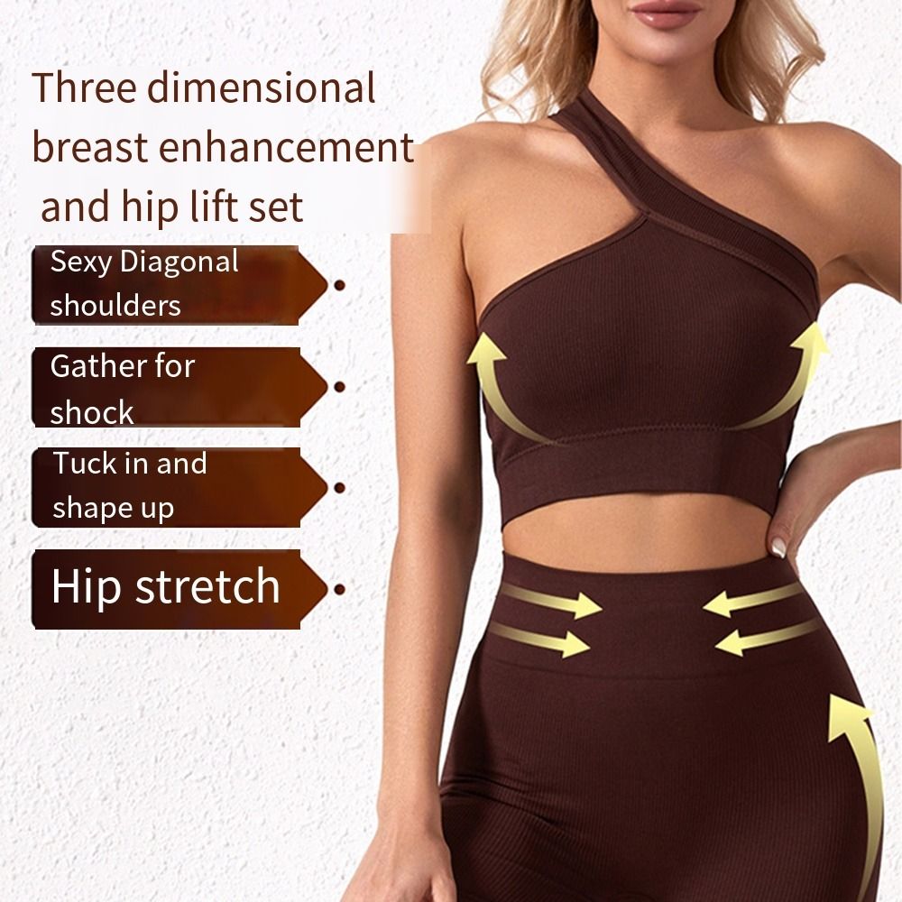 2 Set Pakaian Olahraga Wanita  - Tank Top Ribbed ulasan dan harga